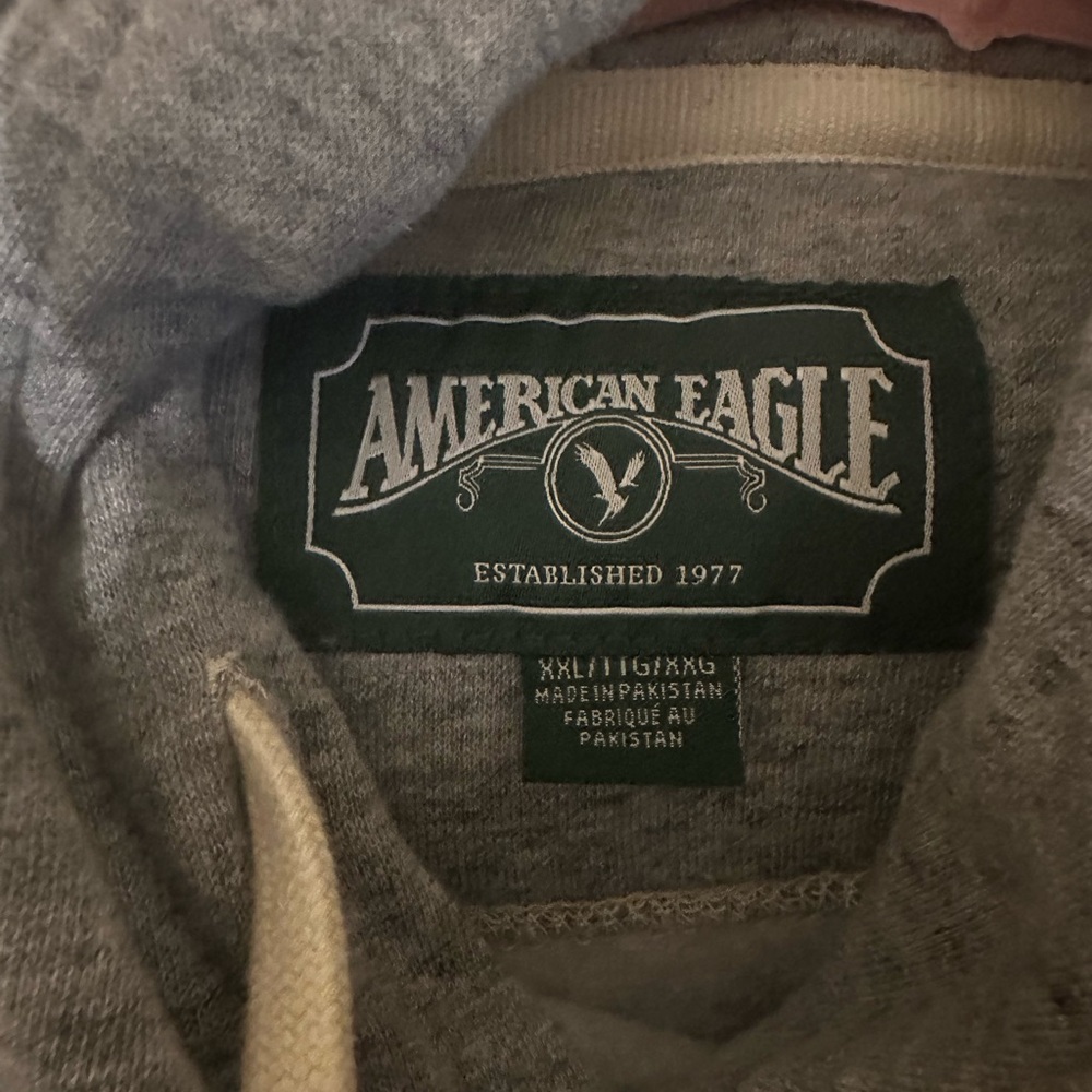 American Eagle Gray Hoodie - NWOT - Picture 2 of 4